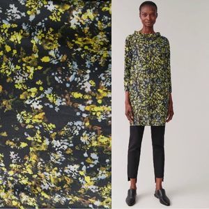 COS Black and Yellow Long Sleeve Dress